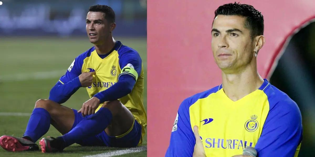 Cristiano Ronaldo could not stand the tie in the debut of the tournament in Saudi Arabia and had a reprehensible gesture