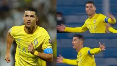 Cristiano Ronaldo debuted a new celebration today in the Asian Champions League!