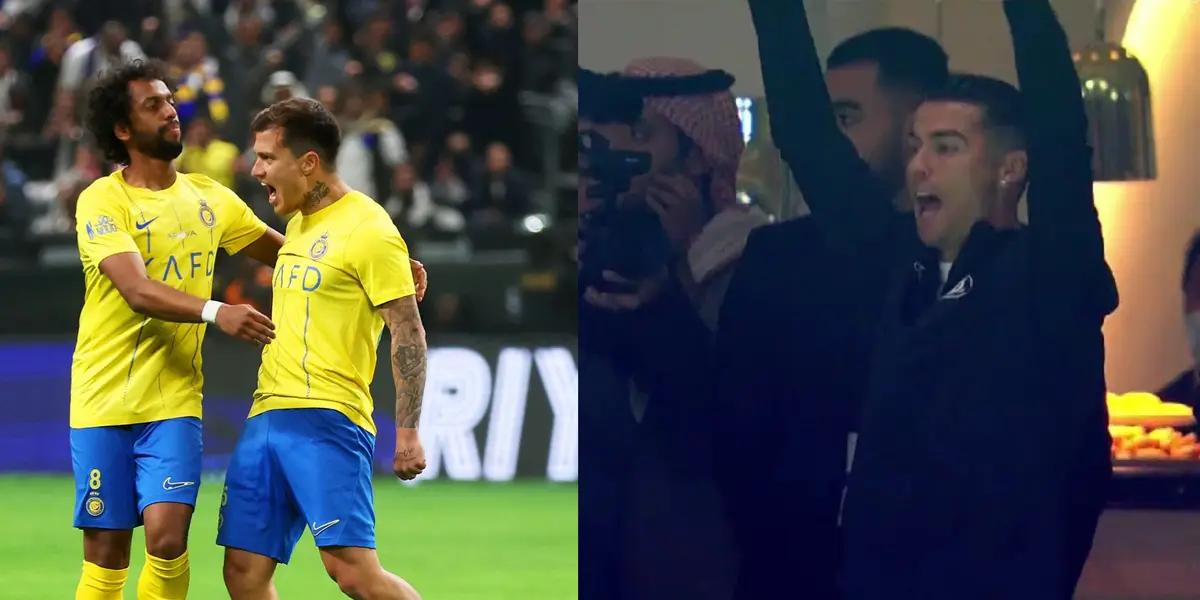 Cristiano Ronaldo did not hide his happiness when he saw his team shine against Inter Miami!