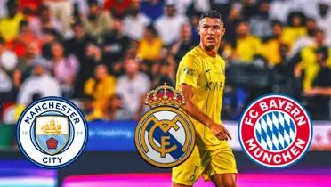 Cristiano Ronaldo focused in an Al Nassr match.