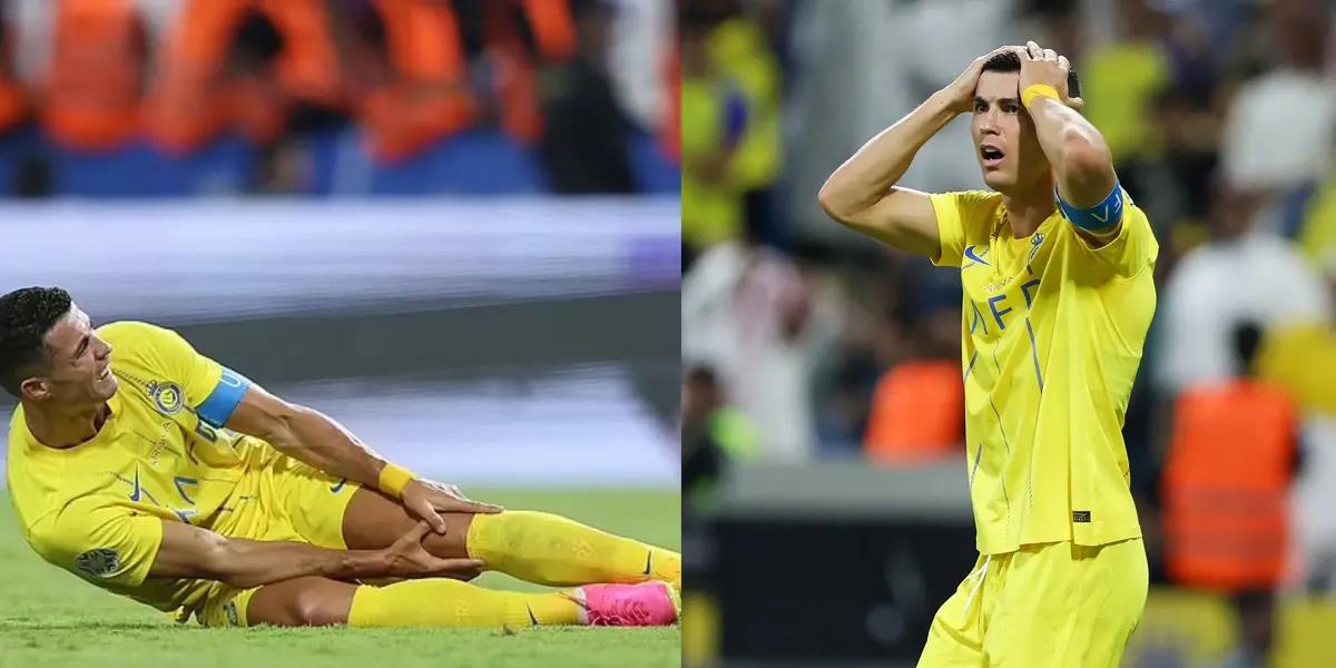 Cristiano Ronaldo got injured in the last minutes of the final against Al-Hilal.