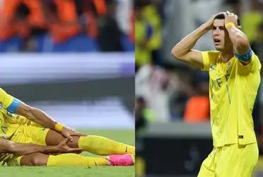 Cristiano Ronaldo got injured in the last minutes of the final against Al-Hilal.