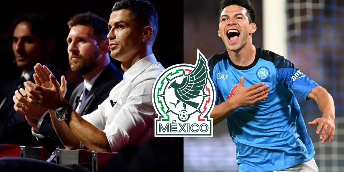 Cristiano Ronaldo had a good opinion of Messi and this is what he said about Mexico's Hirving Lozano