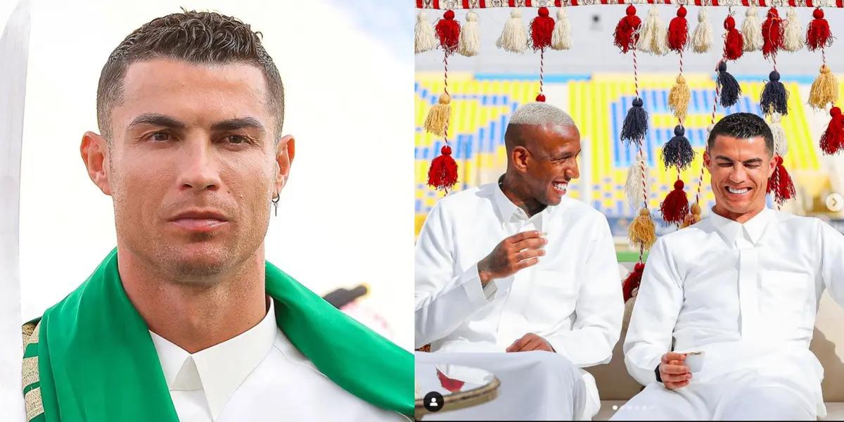 Cristiano Ronaldo had a curious day in Saudi Arabia.