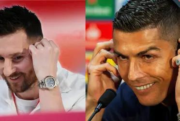 Cristiano Ronaldo has his own watch and look at its value compared to that of Lionel Messi, it's exorbitant.