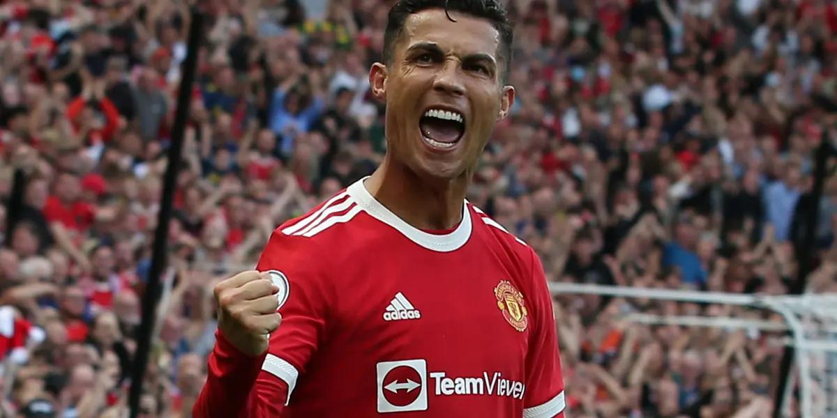 Cristiano Ronaldo has now scored in 16 Champions League seasons in a row with his first half goal for Manchester United.