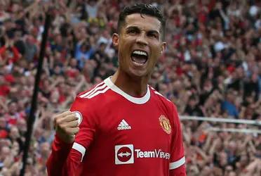 Cristiano Ronaldo has now scored in 16 Champions League seasons in a row with his first half goal for Manchester United.