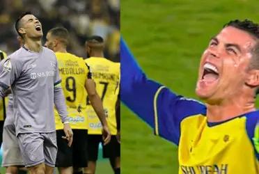 Cristiano Ronaldo is not happy about his team performance.