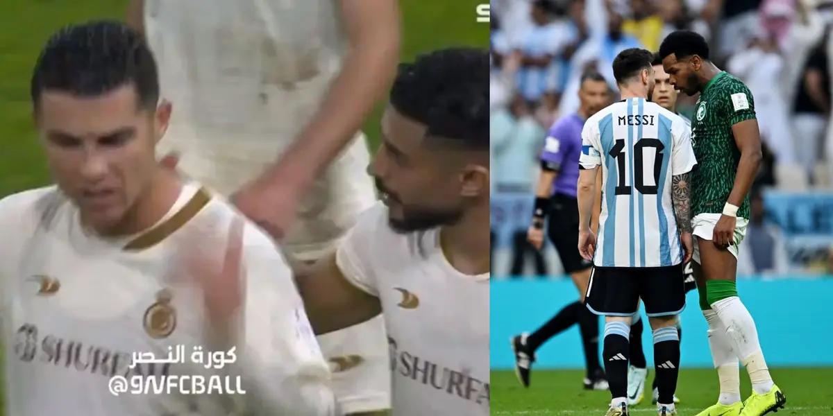 Cristiano Ronaldo is not having his best game at Al Nassr today..