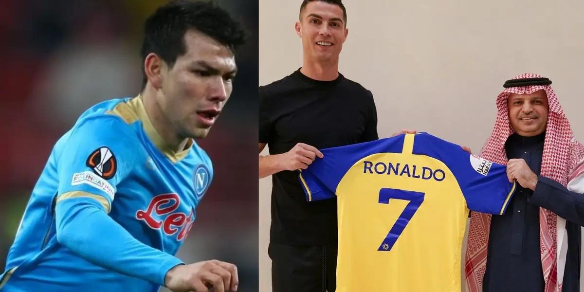 Cristiano Ronaldo is officially leaving for Saudi Arabia where he will earn a hefty sum, Hirving Lozano would take years to achieve the same