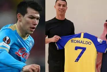 Cristiano Ronaldo is officially leaving for Saudi Arabia where he will earn a hefty sum, Hirving Lozano would take years to achieve the same