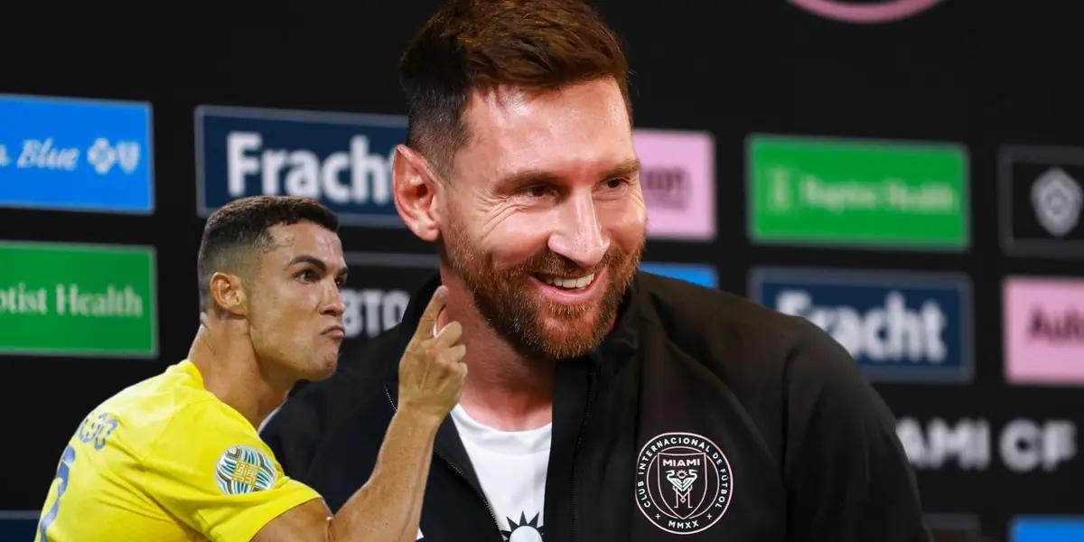 Cristiano Ronaldo is receiving negative comments about their neighbors, while Messi is making unique actions