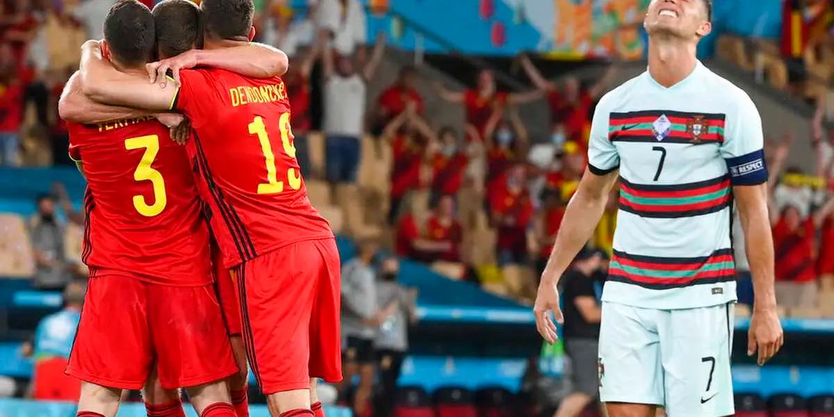 Cristiano Ronaldo left very angry after being eliminated with the Portuguese team in the European Championship in the duel against Belgium. His reaction is already viral.