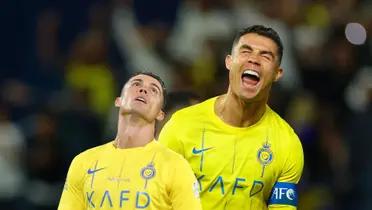 Cristiano Ronaldo looks up to the sky and then another moment where CR7 screams in anger.