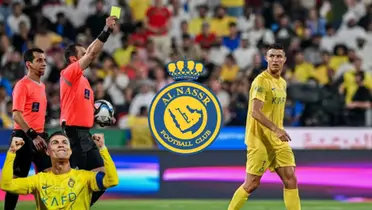Cristiano Ronaldo received a yellow card first in the Al Nassr vs Al Hilal match.
