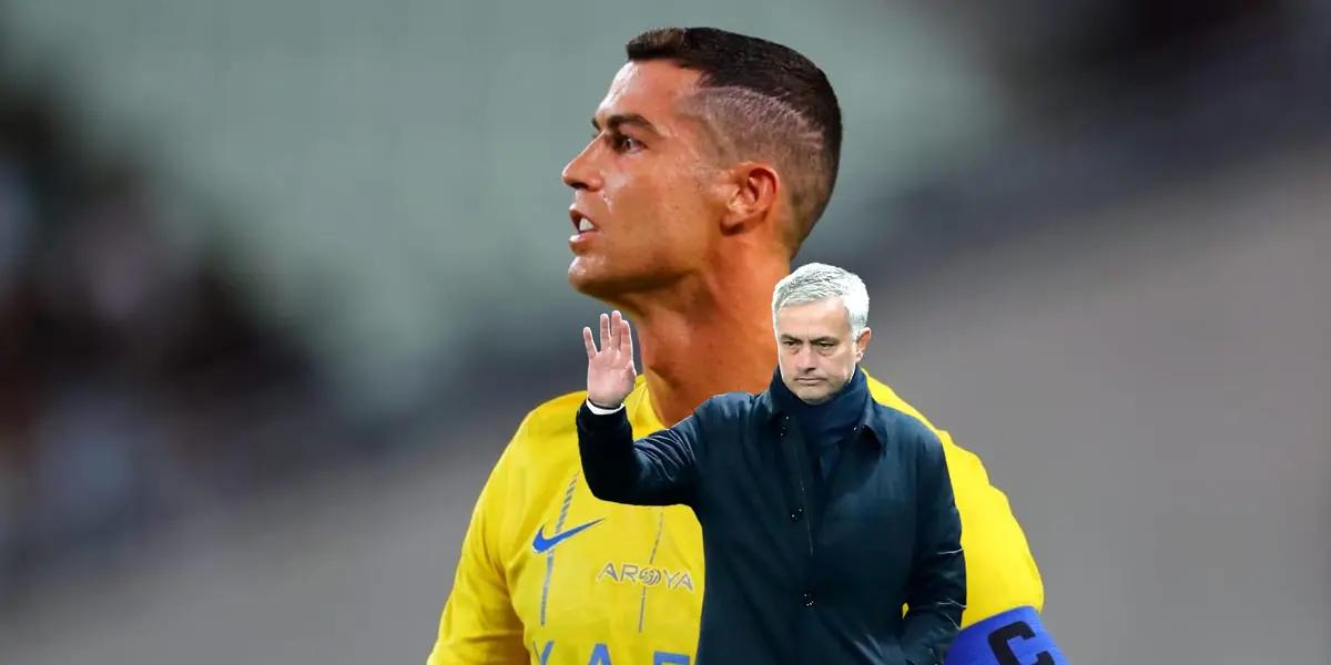 Cristiano Ronaldo serious with Al Nassr while Jose Mourinho apologizes to the fans.