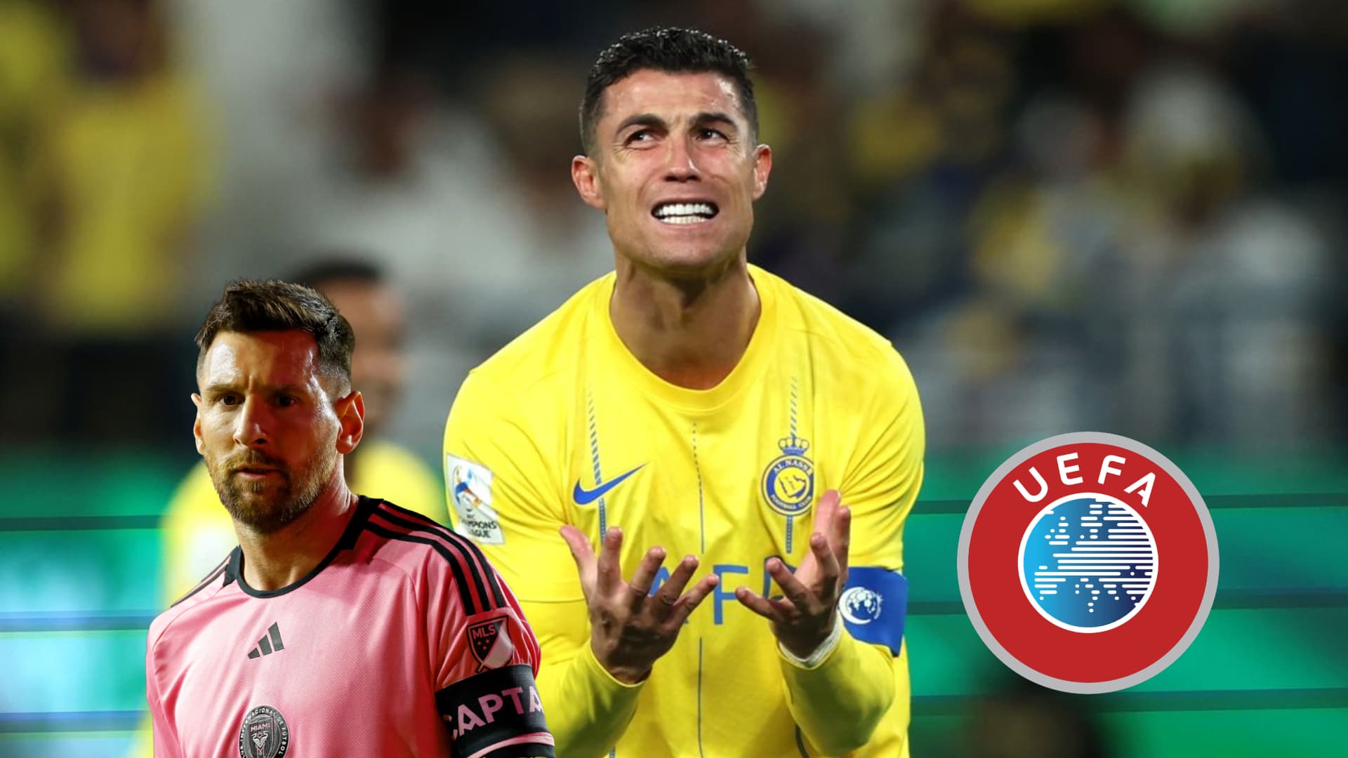 Cristiano Ronaldo shows frustration while playing for Al Nassr.