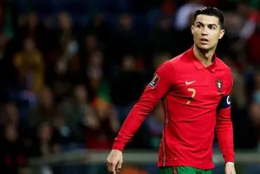 Cristiano Ronaldo suffered a heavy blow in the match against the Czech Republic