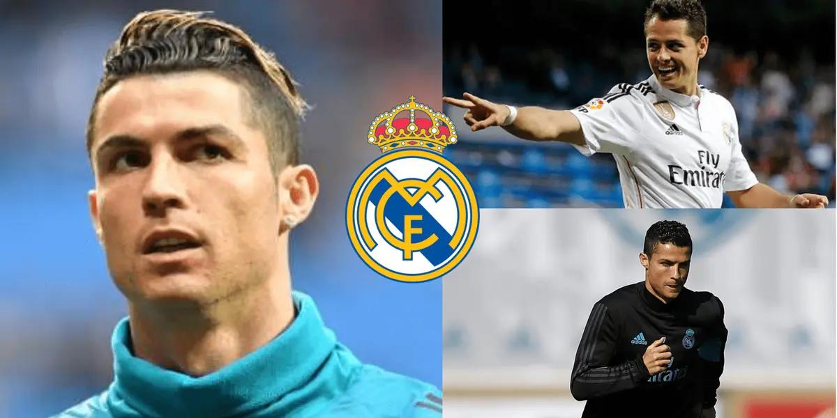 Cristiano Ronaldo surprises with his return to Valdebebas, where Real Madrid practices. This is also what they say about Chicharito's return