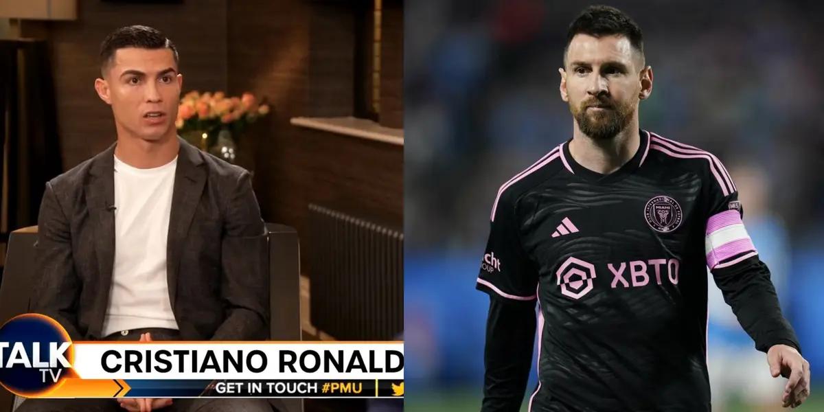 Cristiano Ronaldo talked about Lionel Messi.