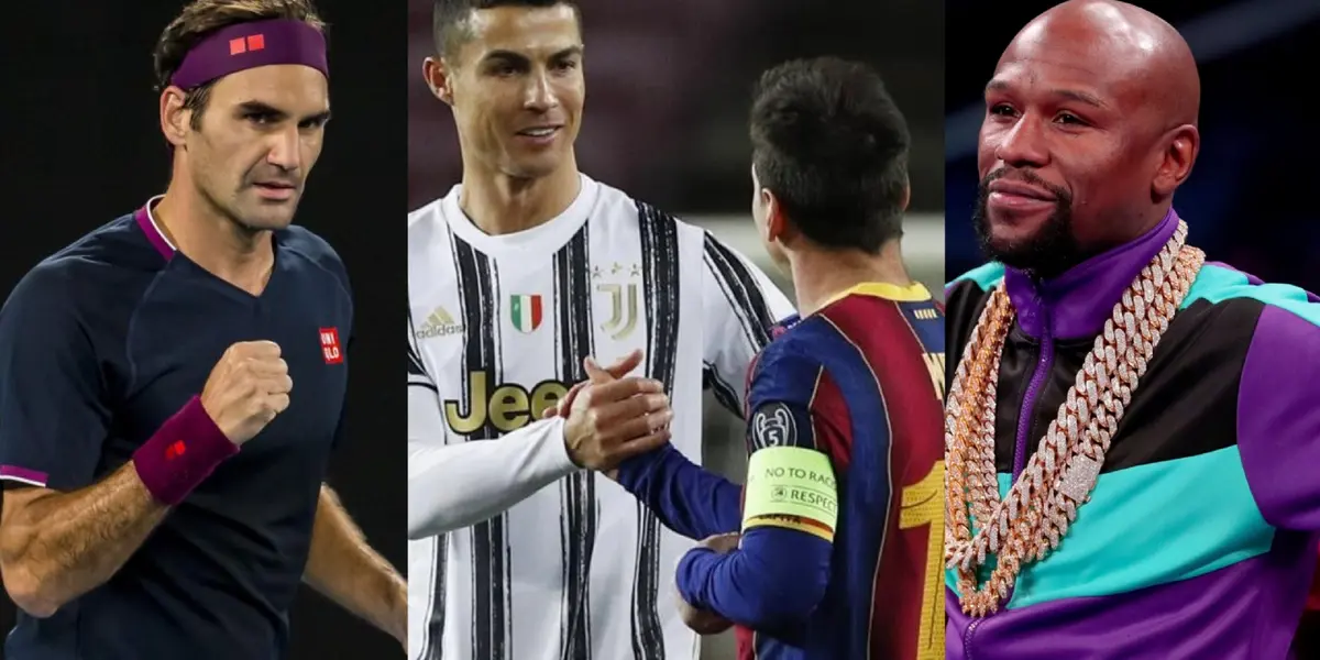 Cristiano Ronaldo, thanks to his season with Juventus, left Lionel Messi a step behind and placed himself at the level of Floyd Mayweather and Roger Federer