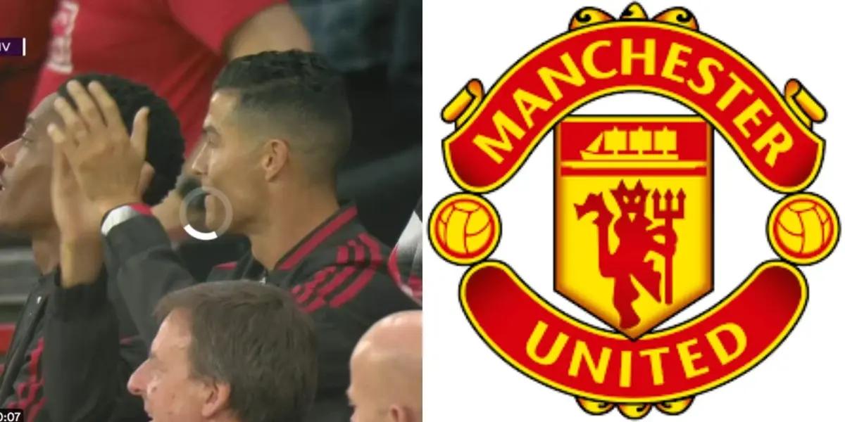 Cristiano Ronaldo was a substitute again for Manchester United in the game against Liverpool