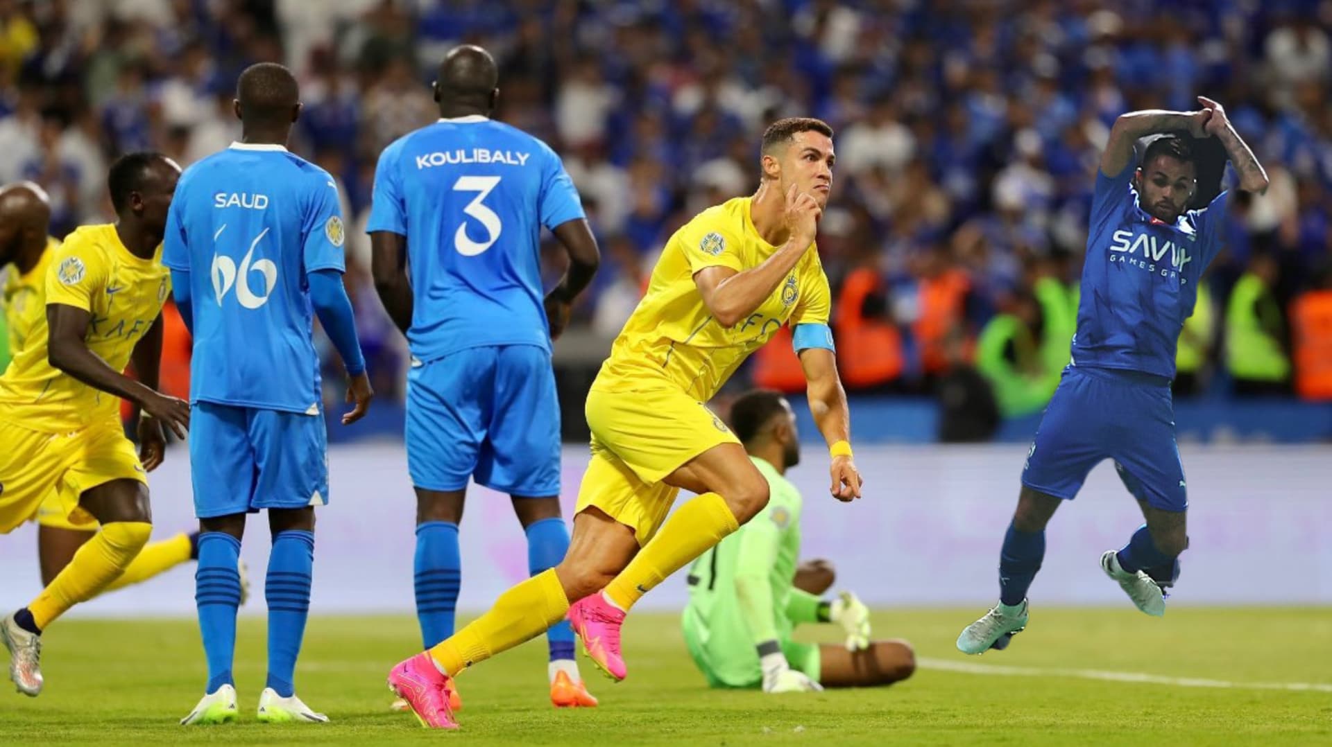 Cristiano Ronaldo was annoyed with an Al Hilal player.