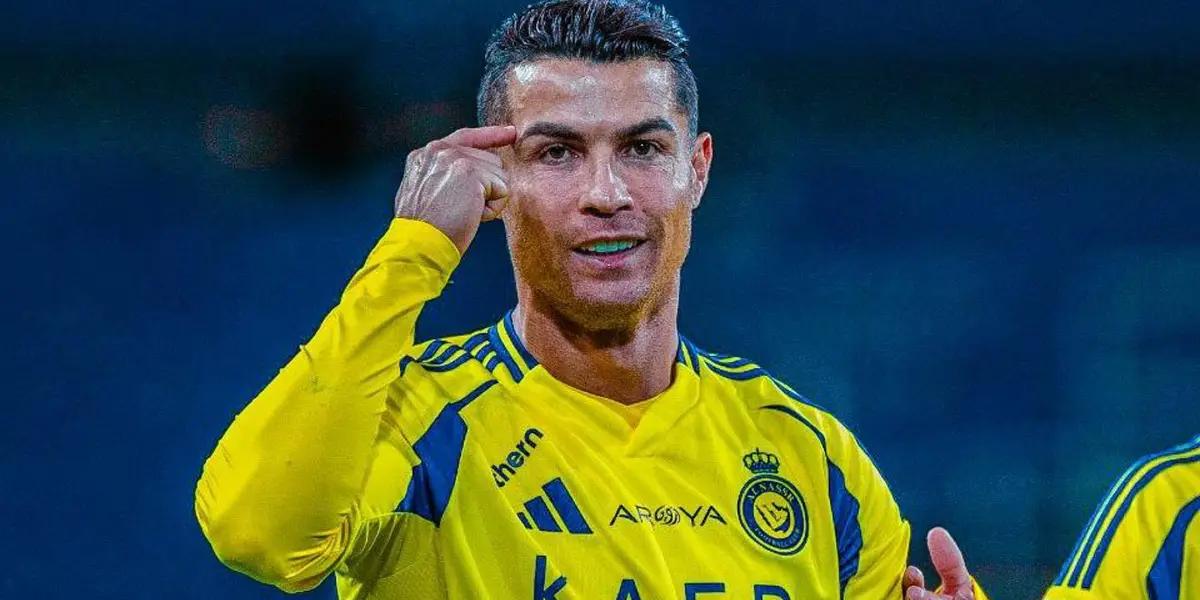 PHOTO: Cristiano Ronaldo celebrates a goal with Al Nassr