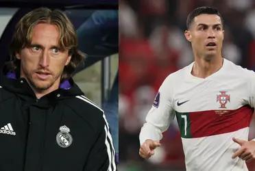 Cristiano Ronaldo was taught a lesson of greatness by Modric.