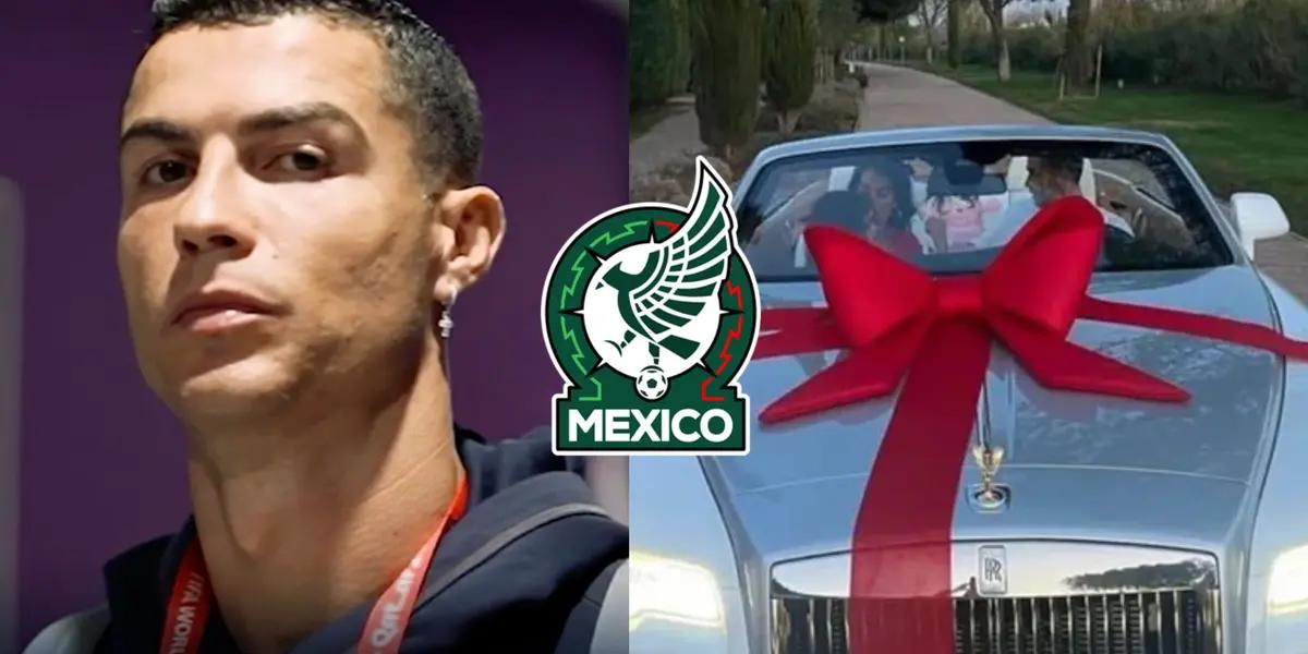 Cristiano Ronaldo who was given a Rolls Royce for Christmas. The Tri player who has a similar modified car