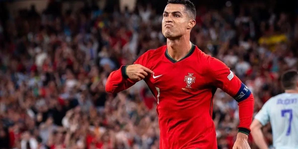 Cristiano Ronaldo's great acrobatic performance to make it 5-0 for Portugal
