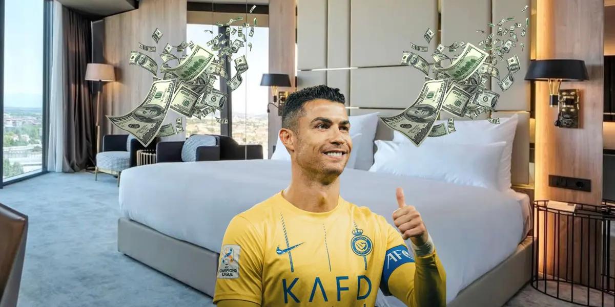 Cristiano Ronaldo's hotel bed will be put up on an auction.