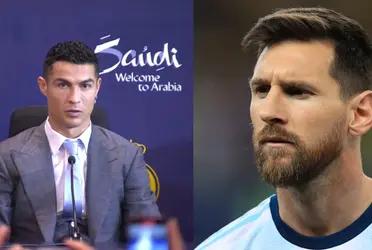 Cristiano Ronaldo's new manager does not hide his admiration on Messi.
