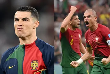 Cristiano ronaldo's reaction to Pepe's goal in World Cup 2022