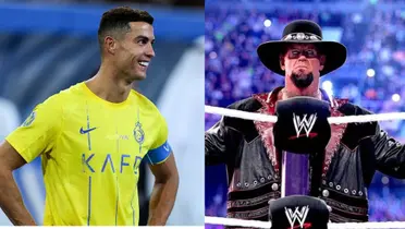 Cristiano Ronaldo's reaction to seeing Undertaker before the game vs Al Hilal