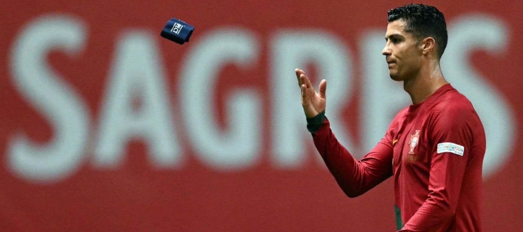Cristiano was visibly frustrated during the match against Spain