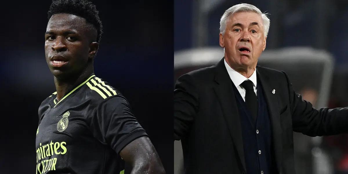 Criticism has once again rained down on Vinicius Junior's entourage, this is what Ancelotti says