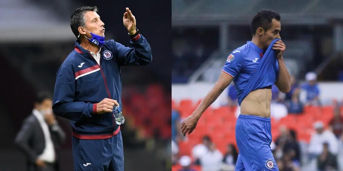 Cruz Azul lost to Rayados de Monterrey and the team needed a midfielder like Rafael Baca but Robert Siboldi didn't used him.