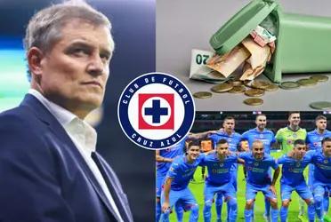 Cruz Azul pays a player 30 million Mexican pesos to keep him on the bench