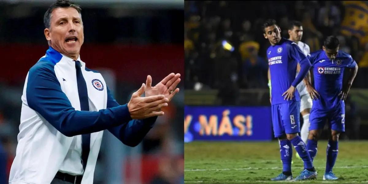 Cruz Azul's coach Robert Dante Siboldi let go of a player who was not going to use and now regrets his decision.