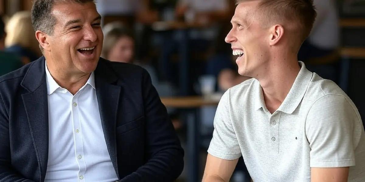 Dani Olmo was about to leave Barcelona because they could not register him, but president Joan Laporta would have had a masterstroke