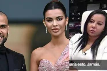 Daniel Alves' girlfriend just spoke, and she's not happy with his wife.