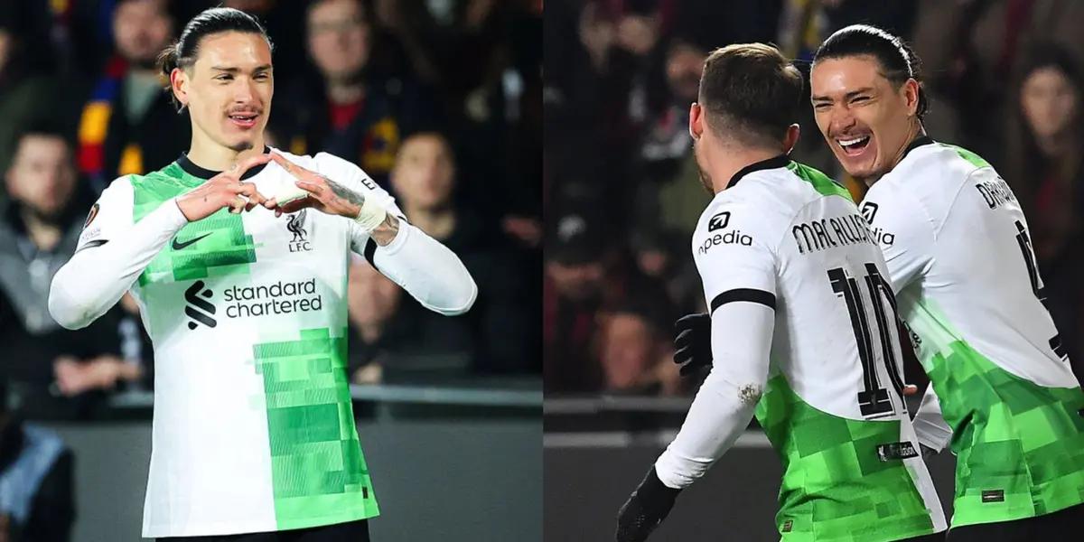 Darwin Nunez scores a brace in Liverpool's 5-1 win against Sparta Prague.