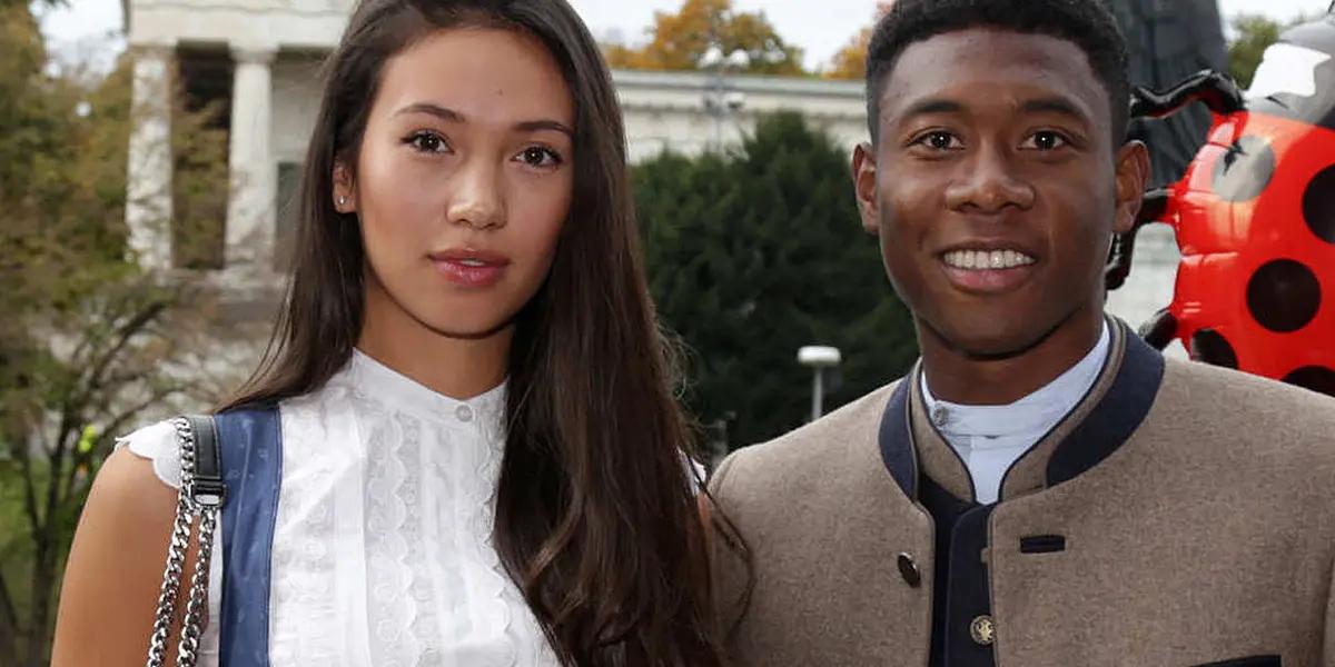 David Alaba is from a family and he has a partner that moved with him to Madrid from Germany.