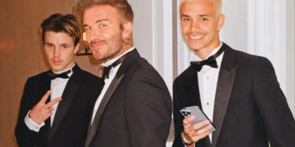 David Beckham e hijos. Foto: redes de David Beckham.