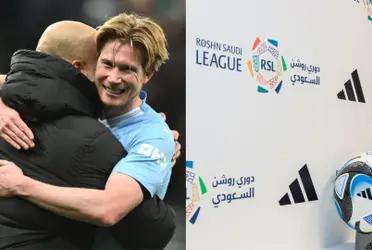 De Bruyne might choose to stay in Manchester rather than move to Saudi Arabia.