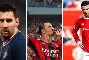 Despite the records held by the Argentine and the Portuguese, the AC Milan striker beats them in one.