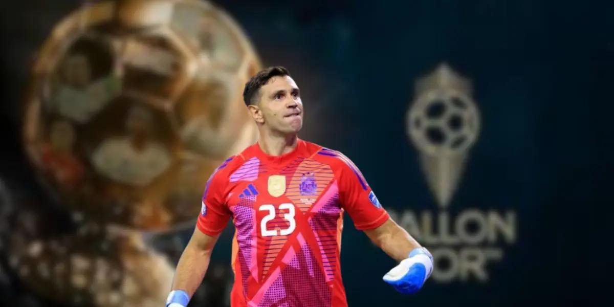 Dibu en la gala del balón de oro/FOTO: ESPN