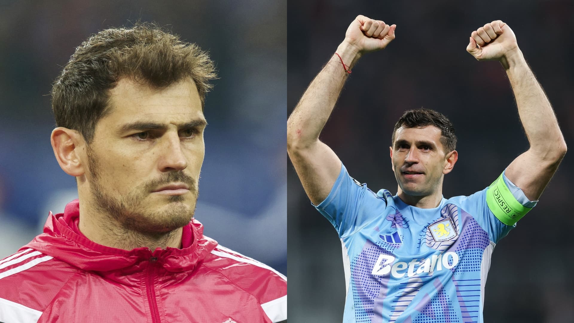Dibu Martínez and Iker Casillas