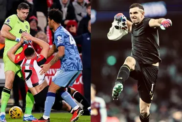 (VIDEO) Dibu Martinez's fight in the Premier League that goes viral
